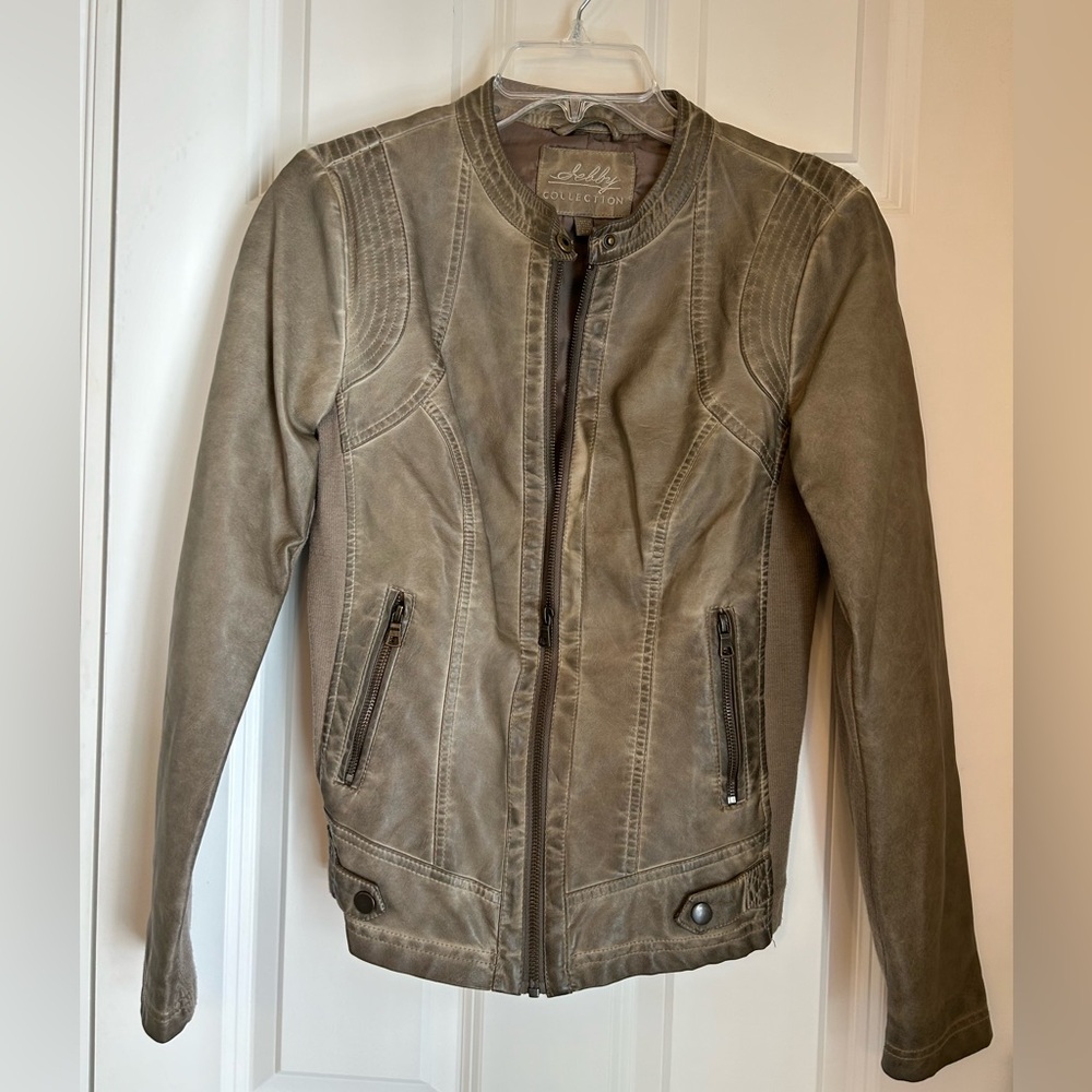 Women’s size Small faux leather jacket